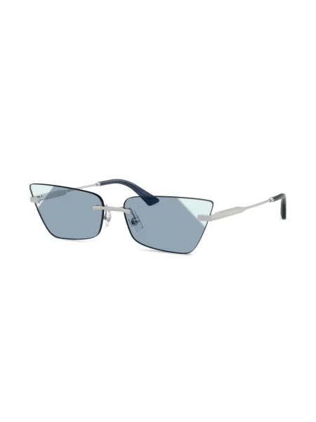 Ochelari de soare Jimmy Choo Eyewear cu imprimeu geometric argintiu