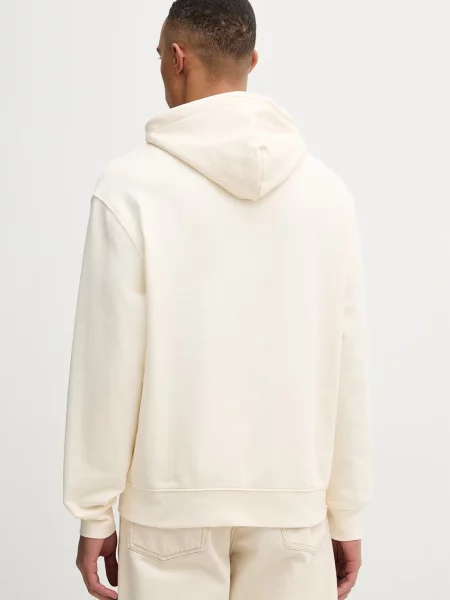 Calvin Klein Jeans bluza z kapturem beżowa