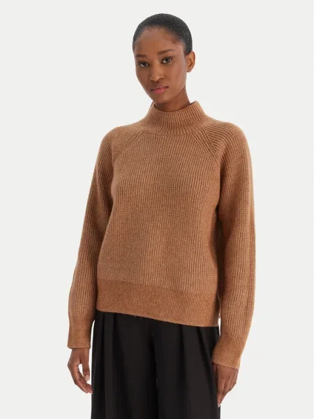 Calvin Klein Jeans Pulover Woolen Stitch maro
