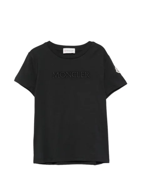 Koszulka dziecięca Moncler Enfant czarna