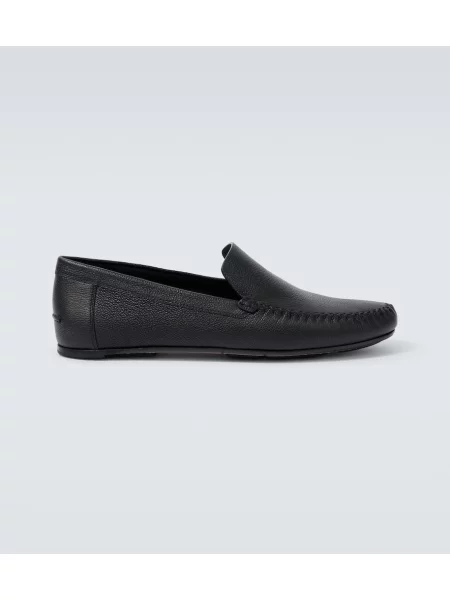 Pantofi loafer Manolo Blahnik din piele negru