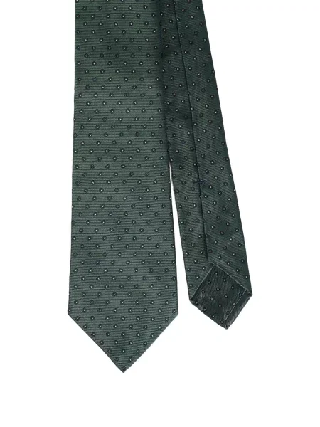 Cravată Kiton de mătase verde