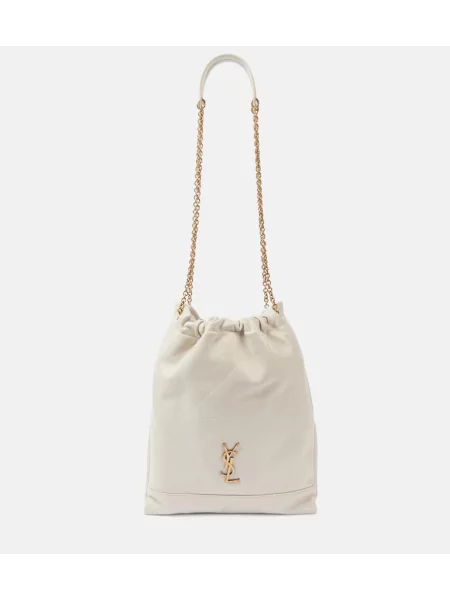 Usnjena torbica Saint Laurent črna