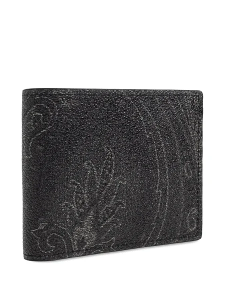 Portofel Etro cu model paisley negru