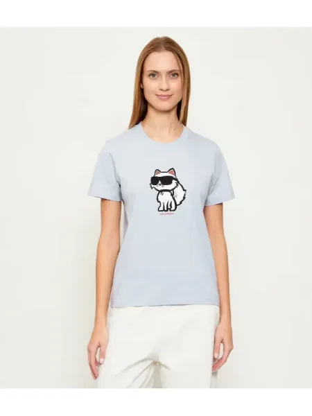 Karl Lagerfeld Tricou IKON SKETCH CHOUPETTE albastru