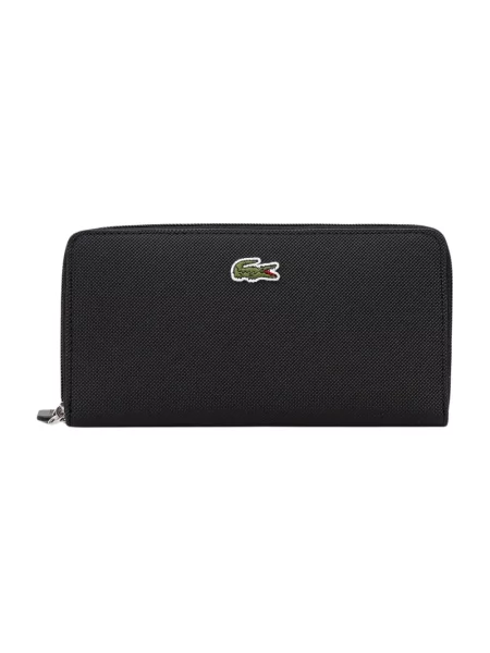 Portfel Lacoste L Zip Wallet Black Universal czarny