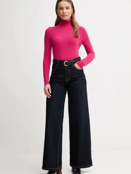 Вовняний светр United Colors of Benetton гольф сірий