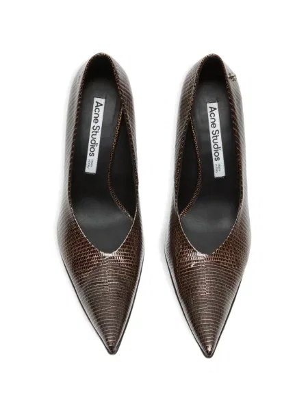 Pantofi cu toc Acne Studios din piele maro