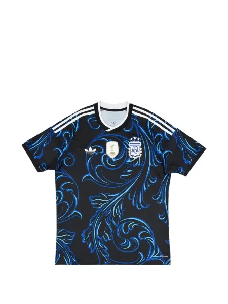 Lung tricou Adidas din piele de căprioară negru