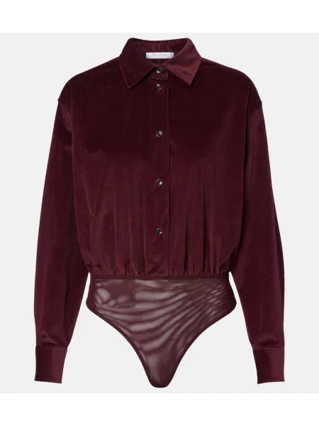 Body Max Mara de catifea bordo