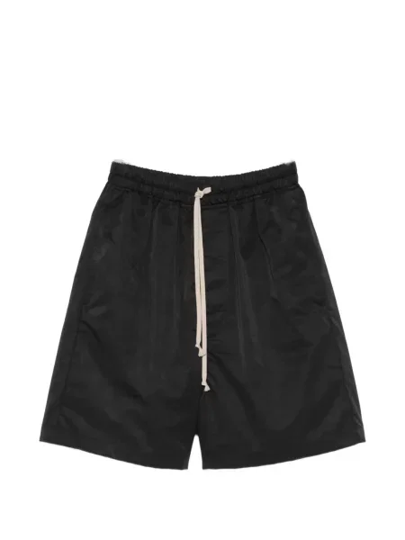 Pantaloni scurți Rick Owens cu cordon negru