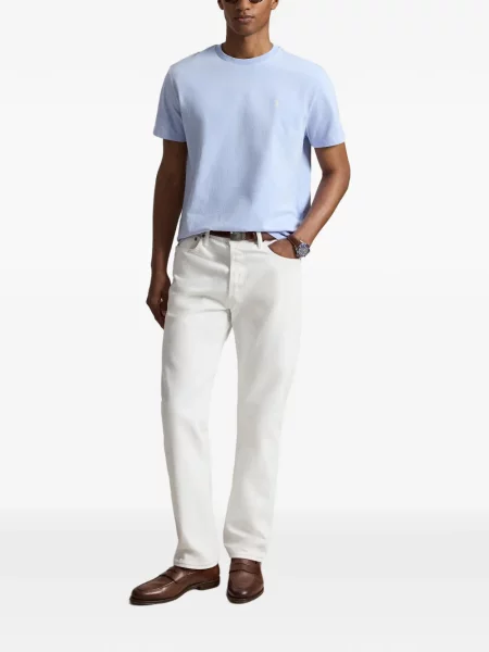 Șosete Polo Ralph Lauren cu model herringbone cu broderie plasă albastru