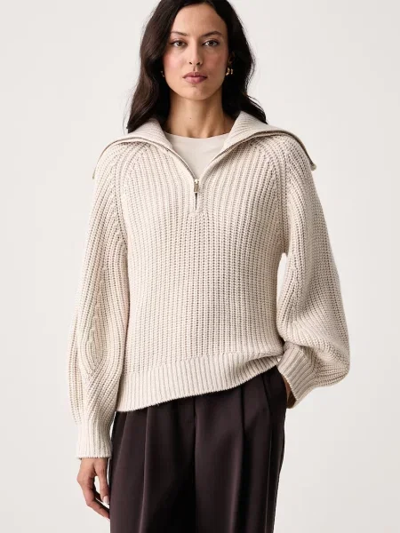 Armani Exchange pulover pentru femei cu lână bej