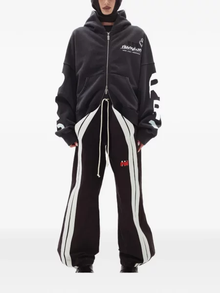 Pantaloni Rrr123 cu dungi negru