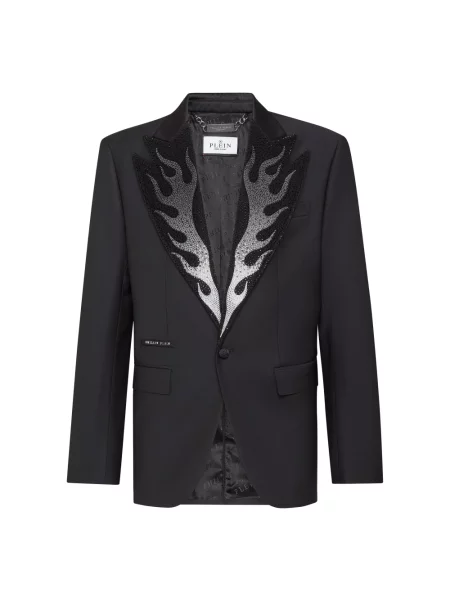 Marynarka Philipp Plein wełniana czarna