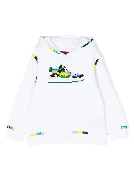 Bluza z kapturem dziecięca Mostly Heard Rarely Seen 8-bit biała