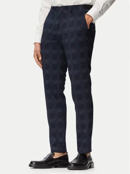 HUGO Pantaloni chino Bleumarin