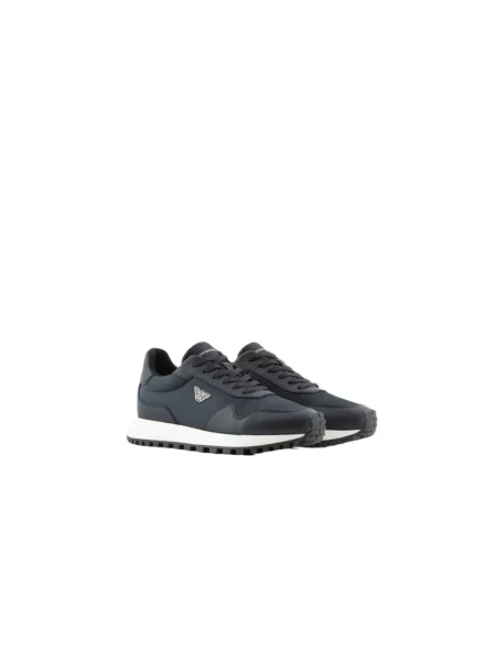 Emporio Armani Obuwie Mężczyzna Niebieski 43 EU Niskie Sneakersy granatowe