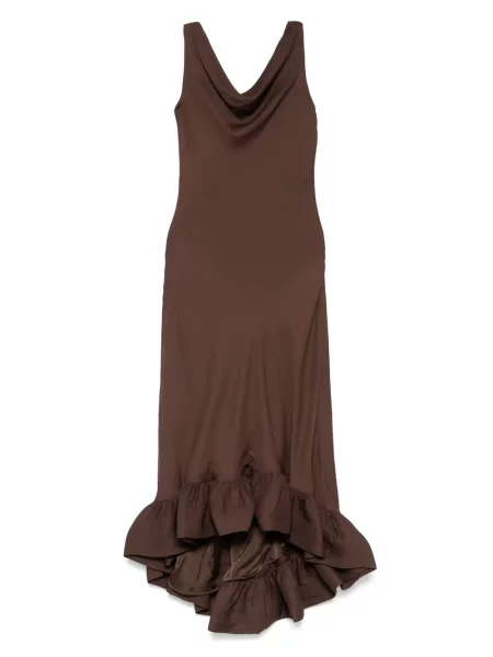 Rochie maxi Malina de costum maro