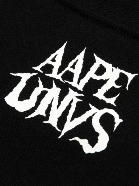 Lung tricou Aape By A Bathing Ape cu imagine negru