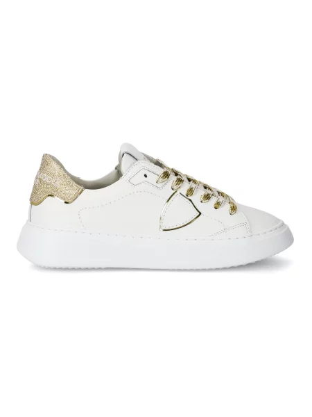 Sneakersy Philippe Model skórzane do tenisa białe