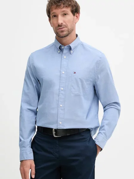 Tommy Hilfiger Cămașă oxford albastru