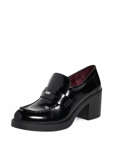 Loafers Tory Burch na platformě s autogramem černé