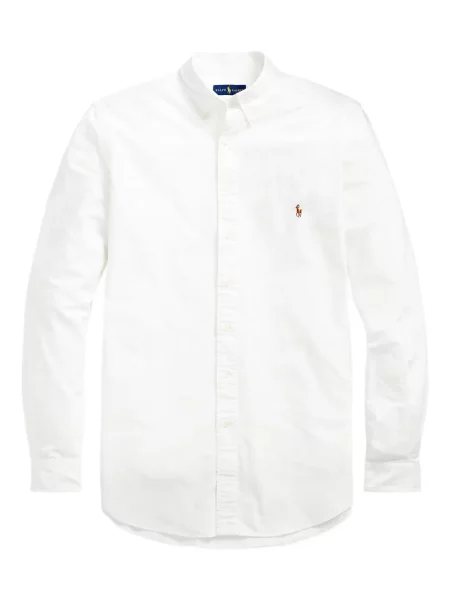 Pulover Polo Ralph Lauren de catifea cord cu glugă cu broderie alb