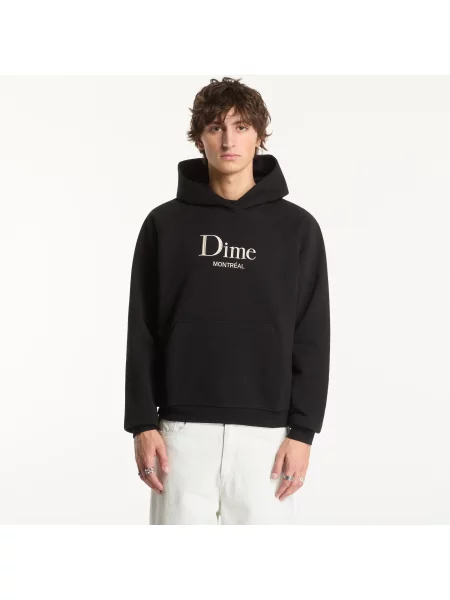 Hanorac cu glugă Dime clasic negru