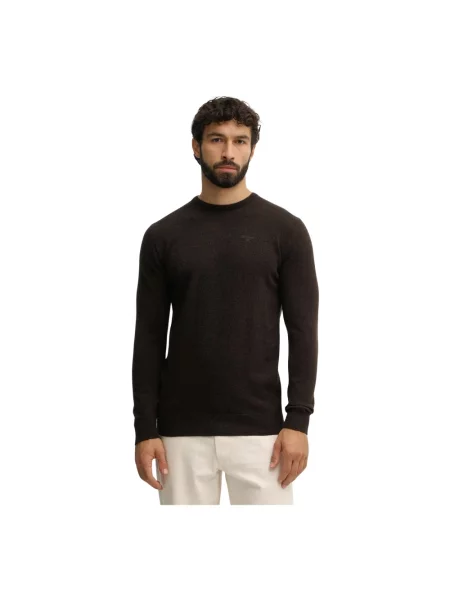Sweter Barbour wełniany brązowy