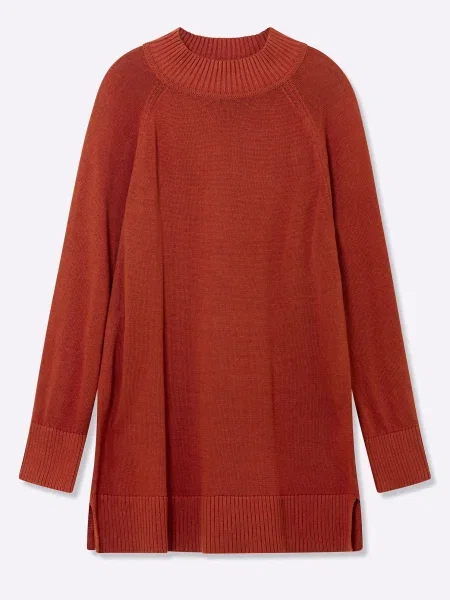 SHEEGO Pulover ruginiu roșu