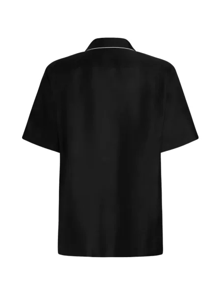 Копринена риза Dolce & Gabbana черно