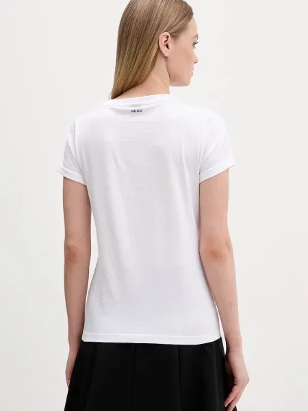 T-shirt z okrągłym dekoltem model ‘The Plain’ biała