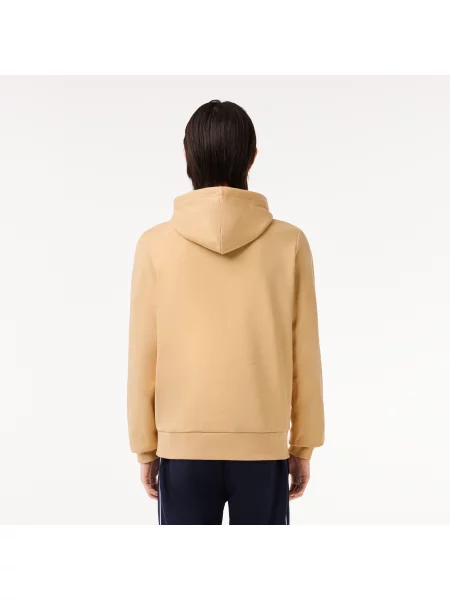 Lacoste Bluza Z Kapturem Z Bawełny Organicznej brązowa