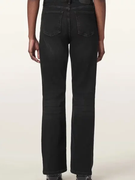 AllSaints blugi bootcut pentru femei negru