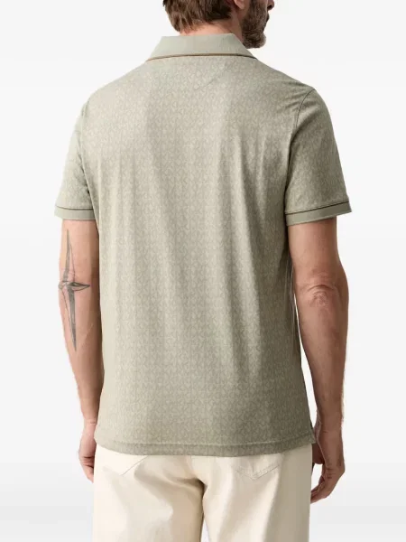Scurt tricou polo Michael Kors cu imagine verde
