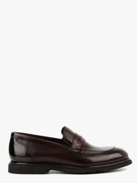 Кожаные лоферы Leberdes коричневые