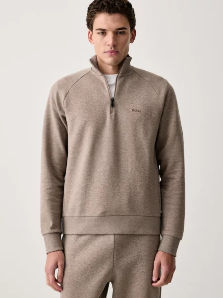 BOSS Green hanorac pentru bărbați cu Sweat verde