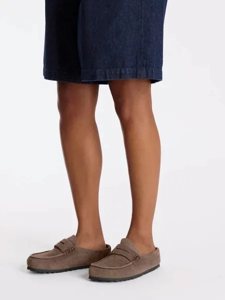 Замшевые шлепанцы Birkenstock