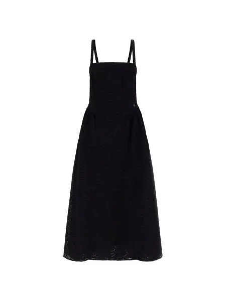 Rochie midi Guess cu broderie negru