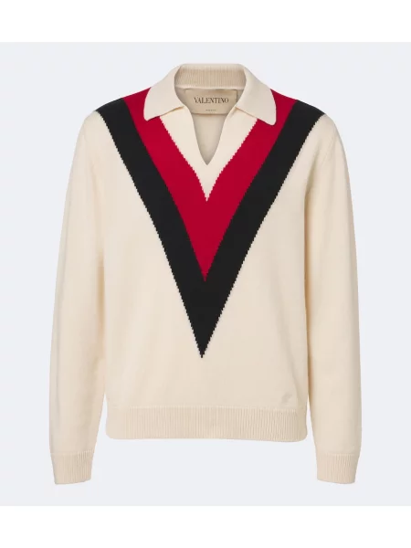 Tricou polo Valentino din cașmir