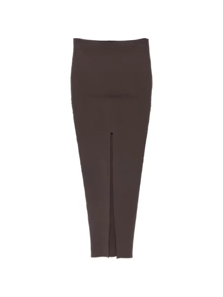 Lung fustă Rick Owens tricotate gri