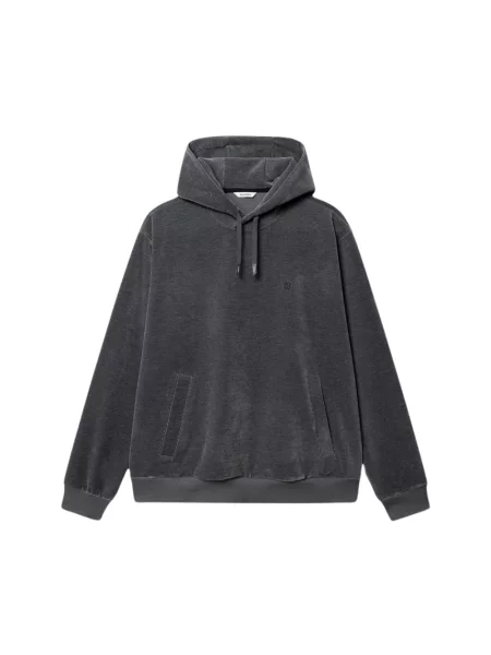 Bluza z kapturem Gabba sztruksowa szara