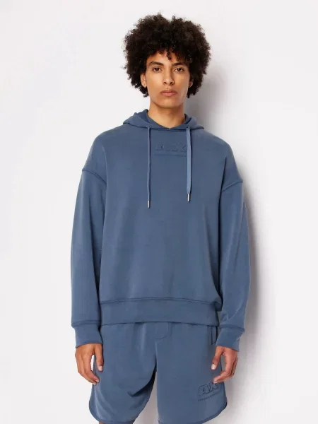 Худі Armani Exchange модал/поліестер синій