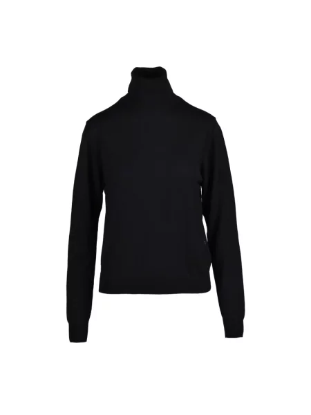 Sweter z golfem Add wełniany do golfa czarny