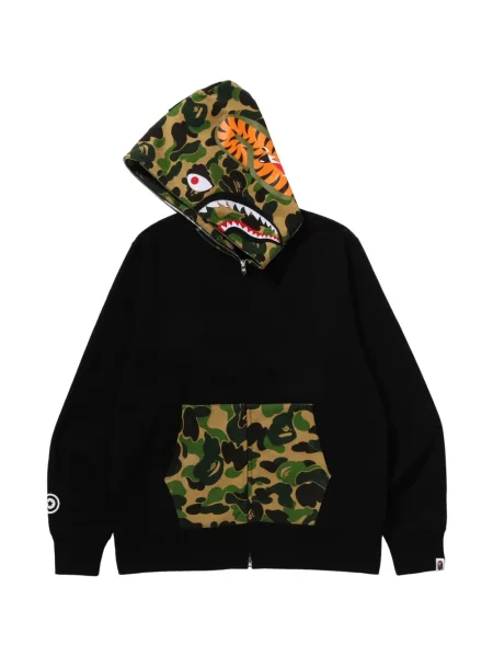 Hoodie A Bathing Ape® με σχέδιο παραλλαγής μαύρο
