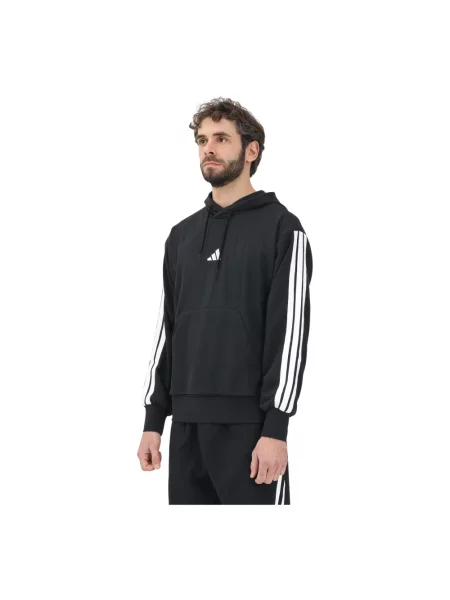 Bluza polarowa ADIDAS M 3S FT HD Czarny biała
