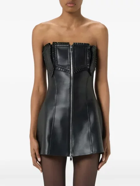 Rochie mini Blumarine cu volane negru
