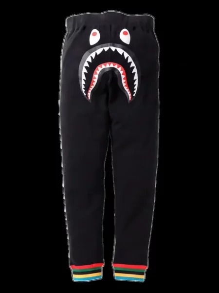 Pantaloni A Bathing Ape® cu imagine alergare negru