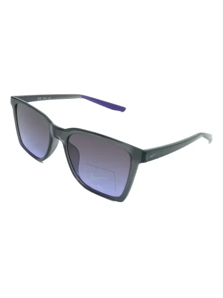 Ochelari de soare Nike cu cordon din jerseu cu imprimeu abstract gri